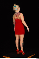  Jarushka Ross dressed red dress red high heels standing whole body 0006.jpg